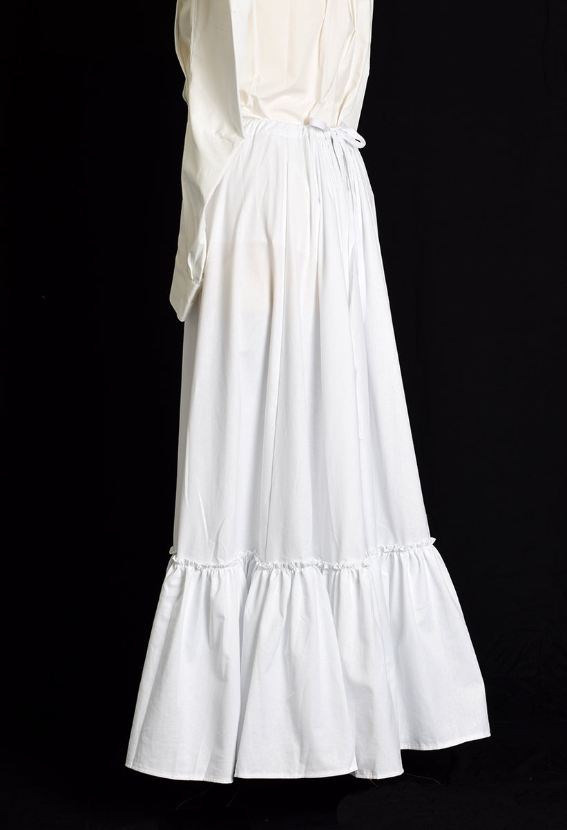 Edwardian Cotton Petticoat (SK105) – Darcy Clothing