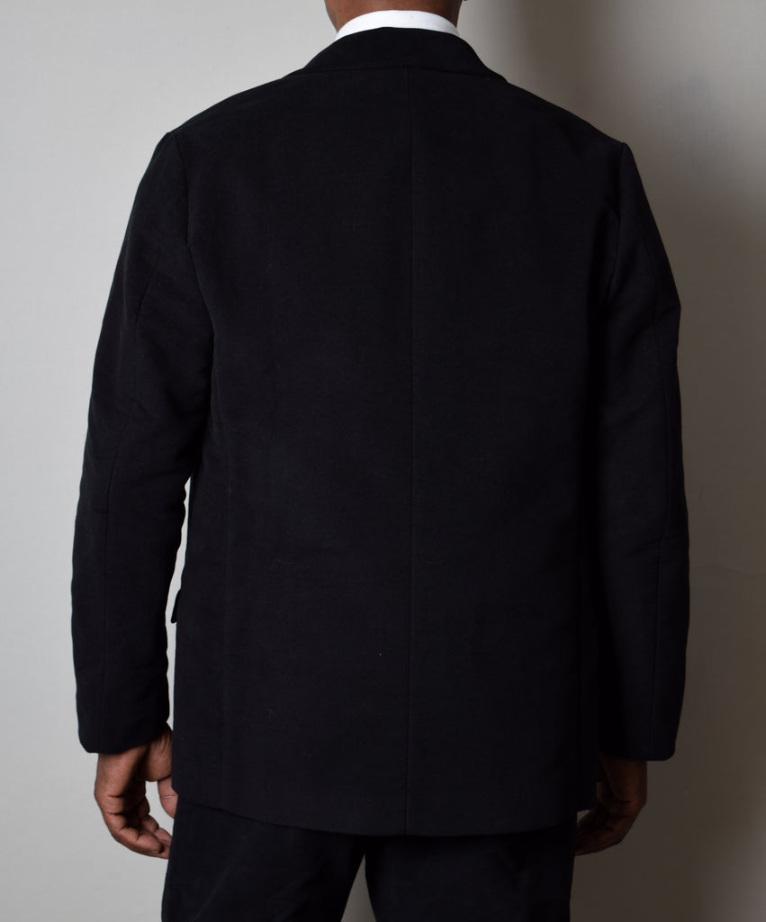 Black Moleskin Informal Lined C20th Jacket (JA1920)