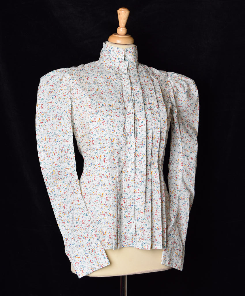 Ladies Victorian Blouse Liberty Print Millie Fiori Tana Lawn