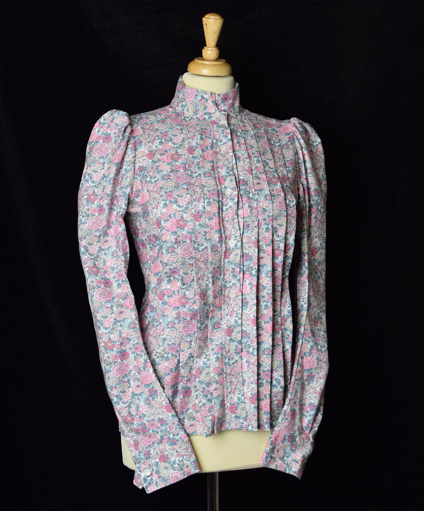 Ladies Victorian Blouse Jubilee Pink / Grey Elysian - BL002