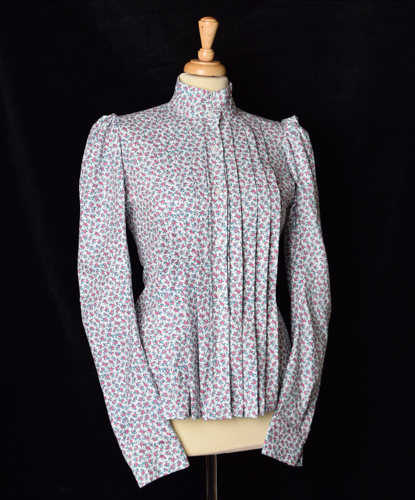 Ladies Victorian Blouse Jubilee Red Berry Sprig - BL002