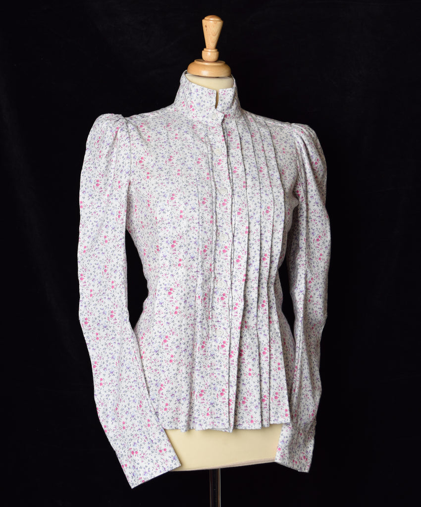 Ladies Victorian Blouse Jubilee Pink Jubilee Floral - BL002