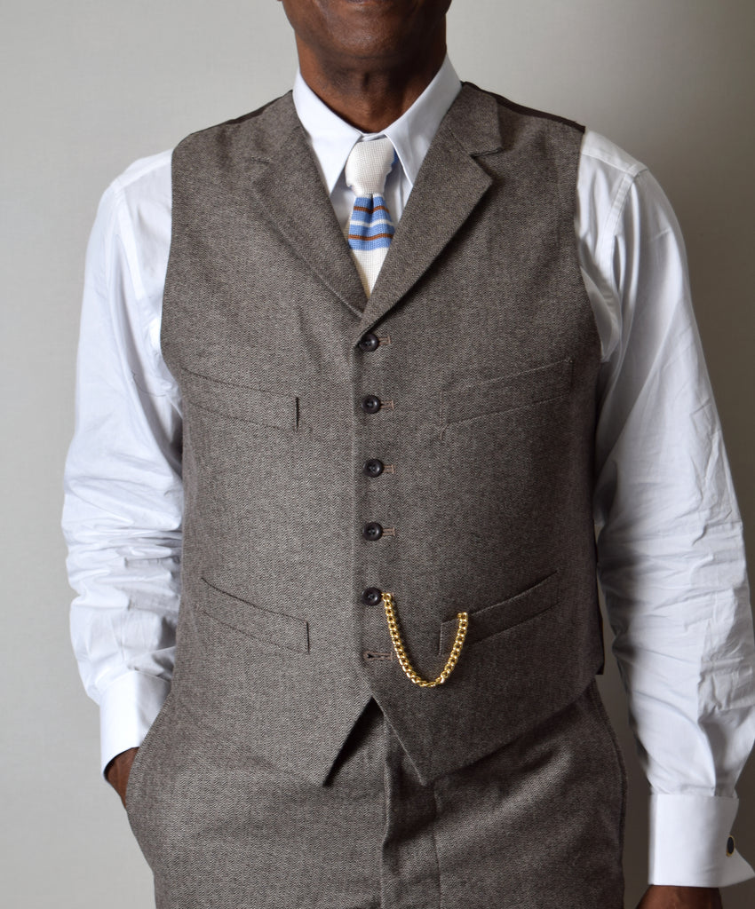 Limited Edition Large Herringbone Waistcoat (WC200)