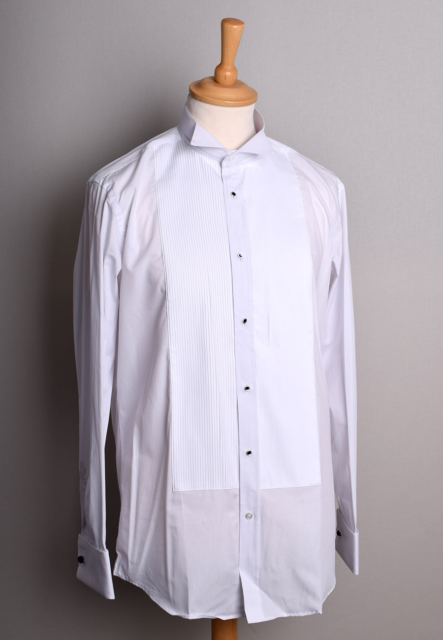 Pleated Front Evening Shirt - Wing or Turndown Collar (SH254) – Darcy  Clothing
