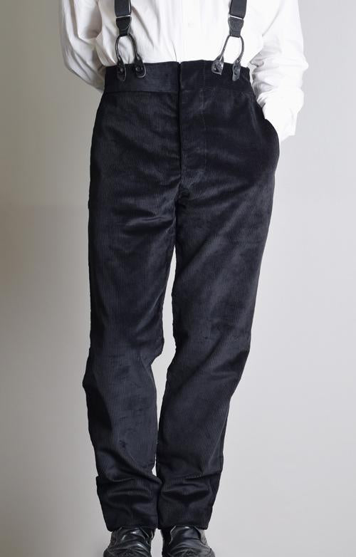 COS Wideleg Corduroy Trousers in Black for Men  Lyst